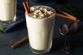 Homemade Eggnog Ice Cream Milkshake