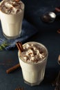 Homemade Eggnog Ice Cream Milkshake