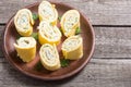 Homemade Eggs omelet rolls