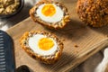 Homemade English Scotch Eggs Royalty Free Stock Photo