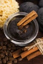 Homemade face and body organic all natural coffee scrub (peeling