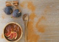 Homemade fig marmalade with cinnamon Royalty Free Stock Photo