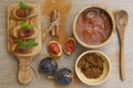 Homemade fig marmalade with cinnamon Royalty Free Stock Photo