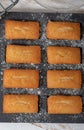 Homemade financier cakes, french pastry