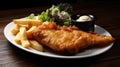 Homemade fish and chips