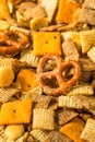 Homemade Flavored Cracker Snack Mix Royalty Free Stock Photo