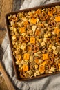 Homemade Flavored Cracker Snack Mix Royalty Free Stock Photo