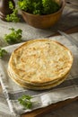 Homemade Flour Indian Paratha Bread Royalty Free Stock Photo