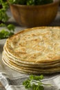 Homemade Flour Indian Paratha Bread Royalty Free Stock Photo