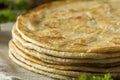 Homemade Flour Indian Paratha Bread Royalty Free Stock Photo