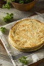 Homemade Flour Indian Paratha Bread Royalty Free Stock Photo