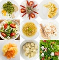 Homemade Food Collage, Various Ready Meals Collection