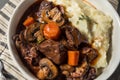 Homemade French Beef Bourguignon Stew Royalty Free Stock Photo