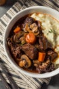 Homemade French Beef Bourguignon Stew Royalty Free Stock Photo