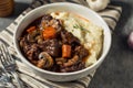 Homemade French Beef Bourguignon Stew Royalty Free Stock Photo