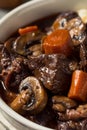 Homemade French Beef Bourguignon Stew Royalty Free Stock Photo