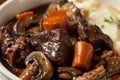 Homemade French Beef Bourguignon Stew Royalty Free Stock Photo