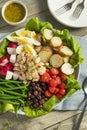 Homemade French Salad Nicoise Royalty Free Stock Photo