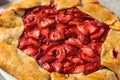 Homemade French Strawberry Galette