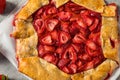 Homemade French Strawberry Galette