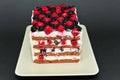 Homemade fresh berries cake Royalty Free Stock Photo