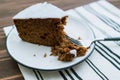 Homemade Fresh Carrot Cake Royalty Free Stock Photo