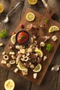 Homemade Fresh Grilled Calamari Royalty Free Stock Photo