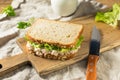 Homemade Fresh Tuna Salad Sandwich Royalty Free Stock Photo