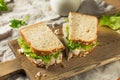 Homemade Fresh Tuna Salad Sandwich Royalty Free Stock Photo