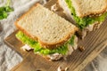 Homemade Fresh Tuna Salad Sandwich Royalty Free Stock Photo