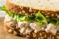 Homemade Fresh Tuna Salad Sandwich Royalty Free Stock Photo