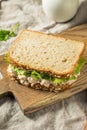 Homemade Fresh Tuna Salad Sandwich Royalty Free Stock Photo