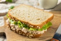 Homemade Fresh Tuna Salad Sandwich Royalty Free Stock Photo