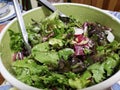 Homemade freshly tossed salad