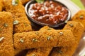 Homemade Fried Mozzarella Sticks Royalty Free Stock Photo