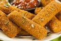 Homemade Fried Mozzarella Sticks Royalty Free Stock Photo