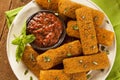 Homemade Fried Mozzarella Sticks Royalty Free Stock Photo