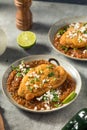 Homemade Fried Poblano Chili Relleno Royalty Free Stock Photo