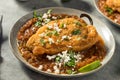 Homemade Fried Poblano Chili Relleno Royalty Free Stock Photo