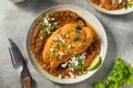 Homemade Fried Poblano Chili Relleno Royalty Free Stock Photo