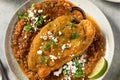 Homemade Fried Poblano Chili Relleno Royalty Free Stock Photo