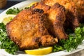 Homemade Fried Pork Chops Royalty Free Stock Photo