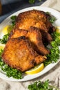 Homemade Fried Pork Chops Royalty Free Stock Photo