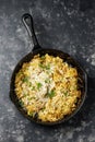 Homemade Fried Shredded Brussels Sprouts with pecorino romano cheese