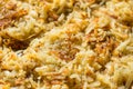 Homemade Fried Shredded Hashbrowns and Eggs Royalty Free Stock Photo