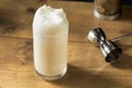 Homemade Frothy Ramos Gin Fizz Cocktail Royalty Free Stock Photo