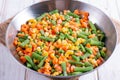 Homemade frozen vegetables Royalty Free Stock Photo