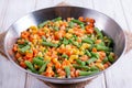 Homemade frozen vegetables Royalty Free Stock Photo