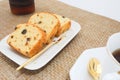 Homemade fruit pound cake Royalty Free Stock Photo