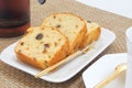 Homemade fruit pound cake Royalty Free Stock Photo
